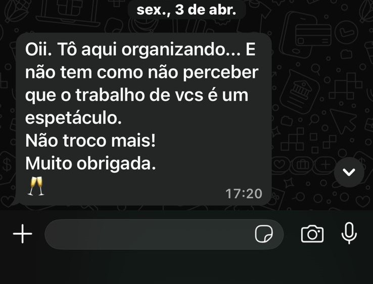Feedback sobre a qualidade do trabalho